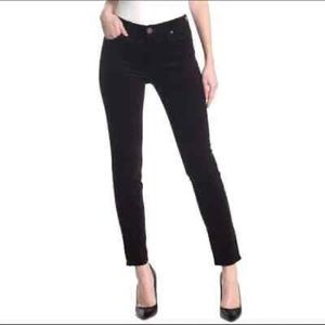 Kut from the Skinny Black Velvet Jean Pants Size US 8